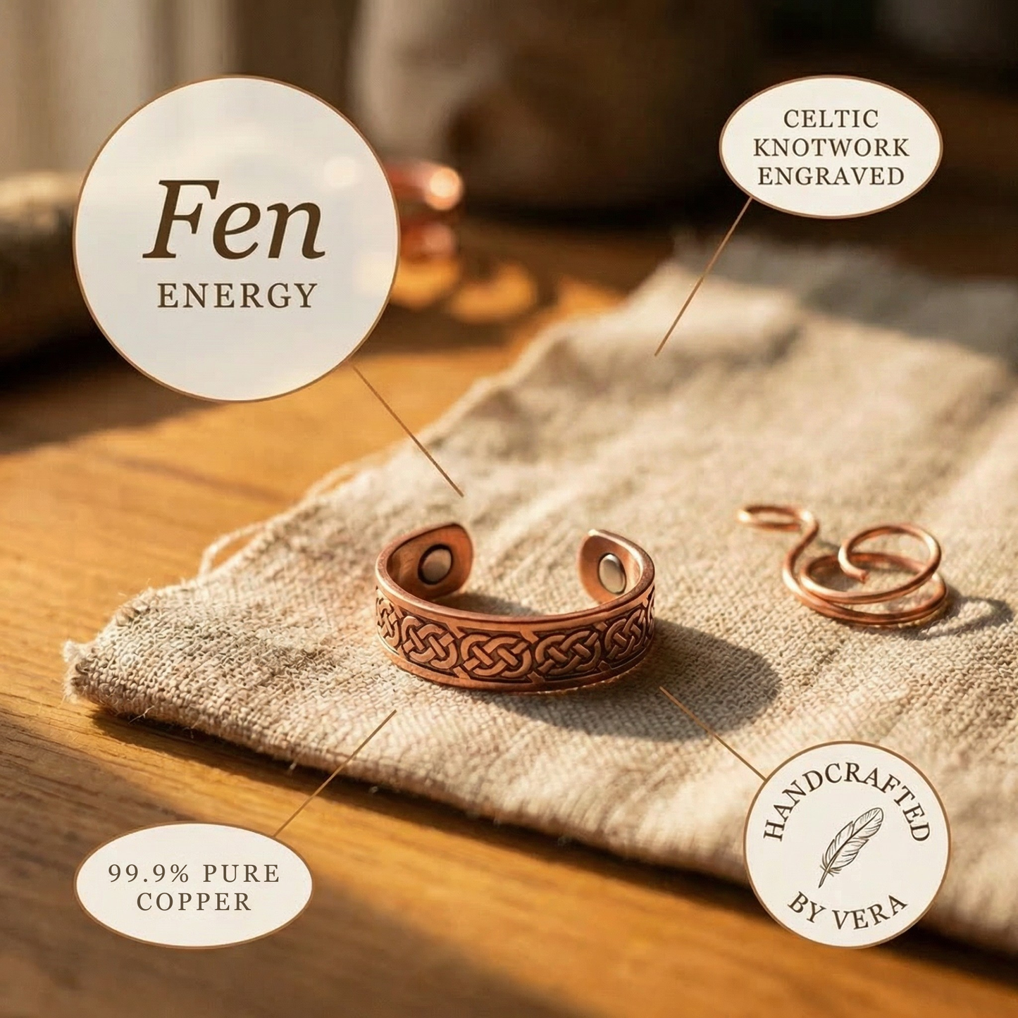 Cuvera Fen Copper Ring