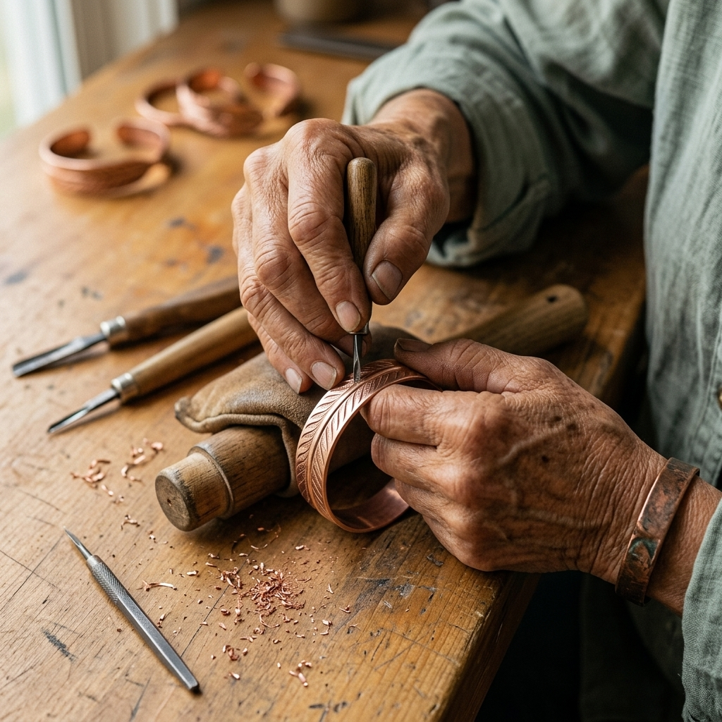 Cuvera Root Copper Bracelet
