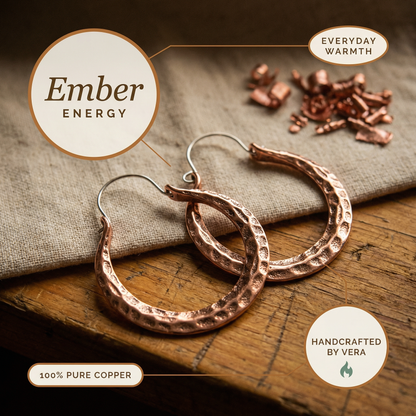 Cuvera Ember Copper Earrings