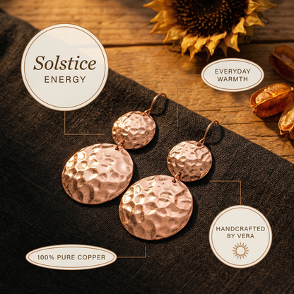 Cuvera Solstice Copper Earrings