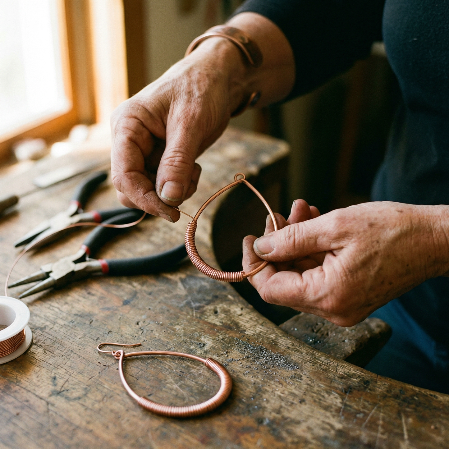 Cuvera Creek Copper Earrings