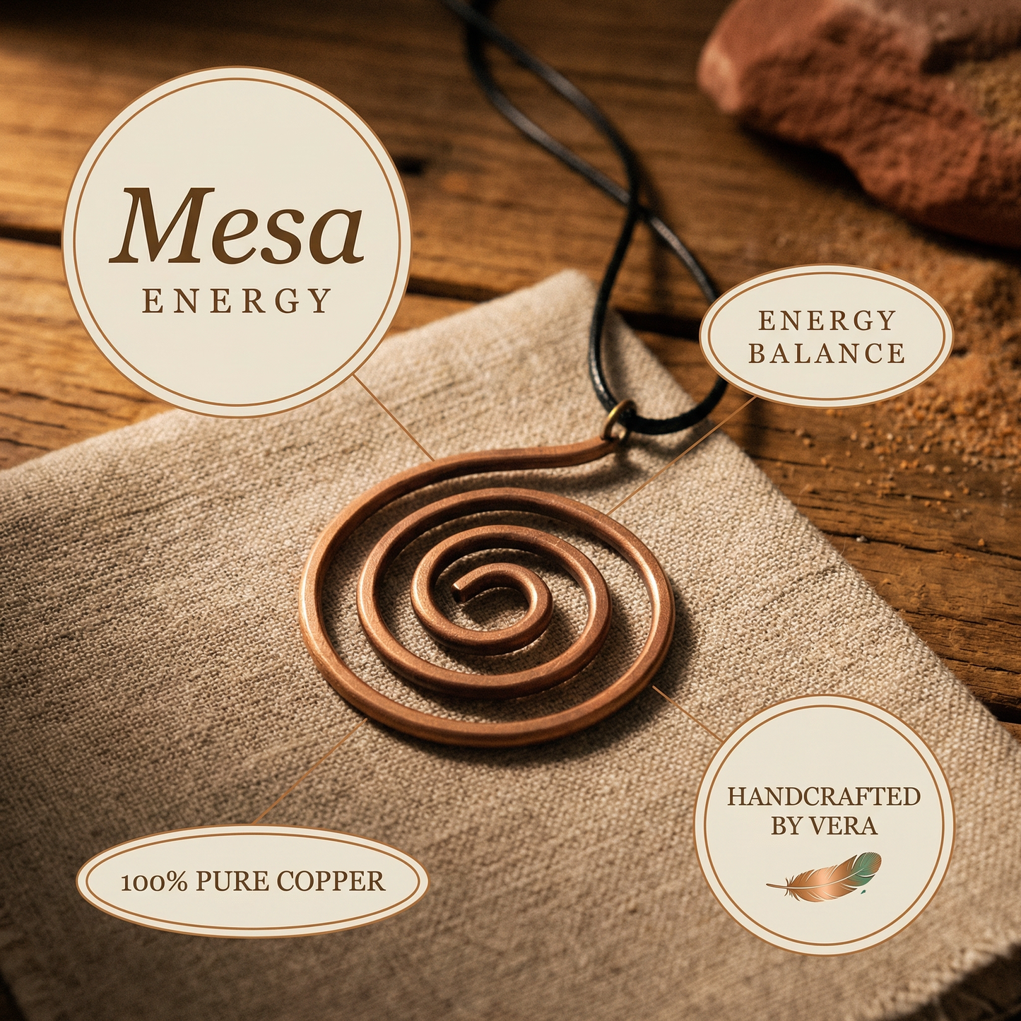 Cuvera Mesa Copper Necklace