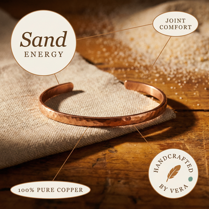 Cuvera Sand Copper Anklet
