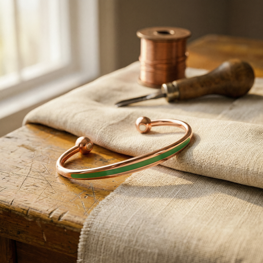 Cuvera Jade Copper Bracelet