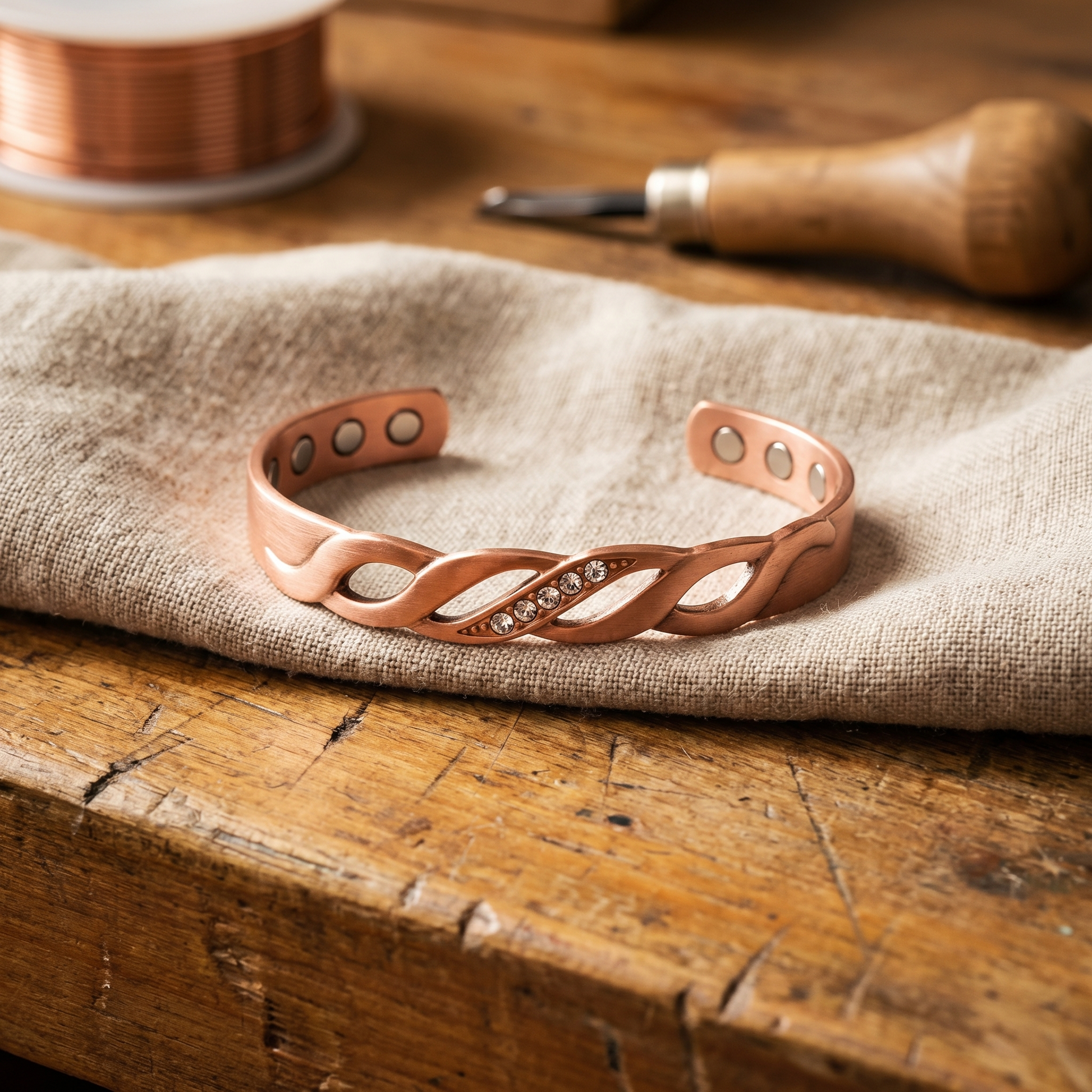 Cuvera Seam Copper Bracelet