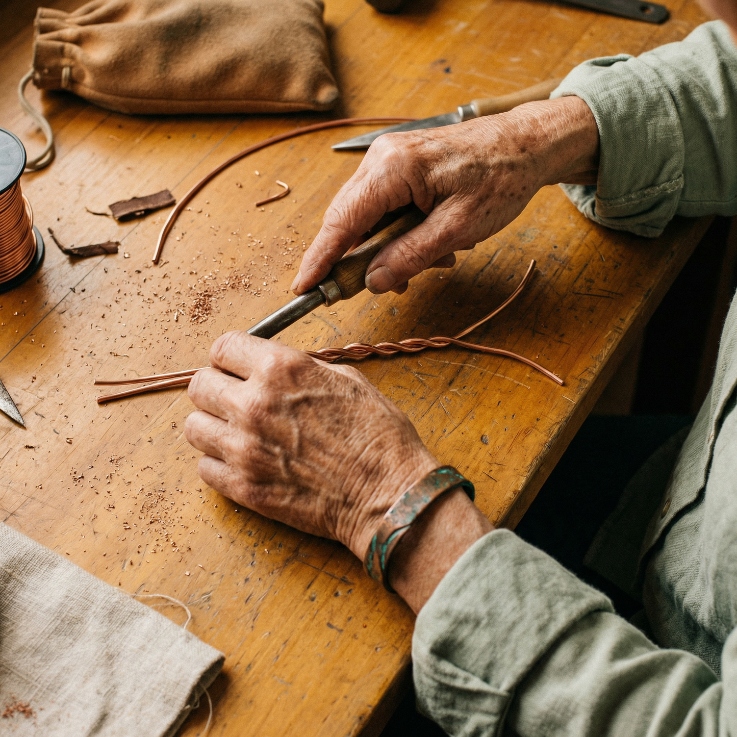 Cuvera Seam Copper Bracelet