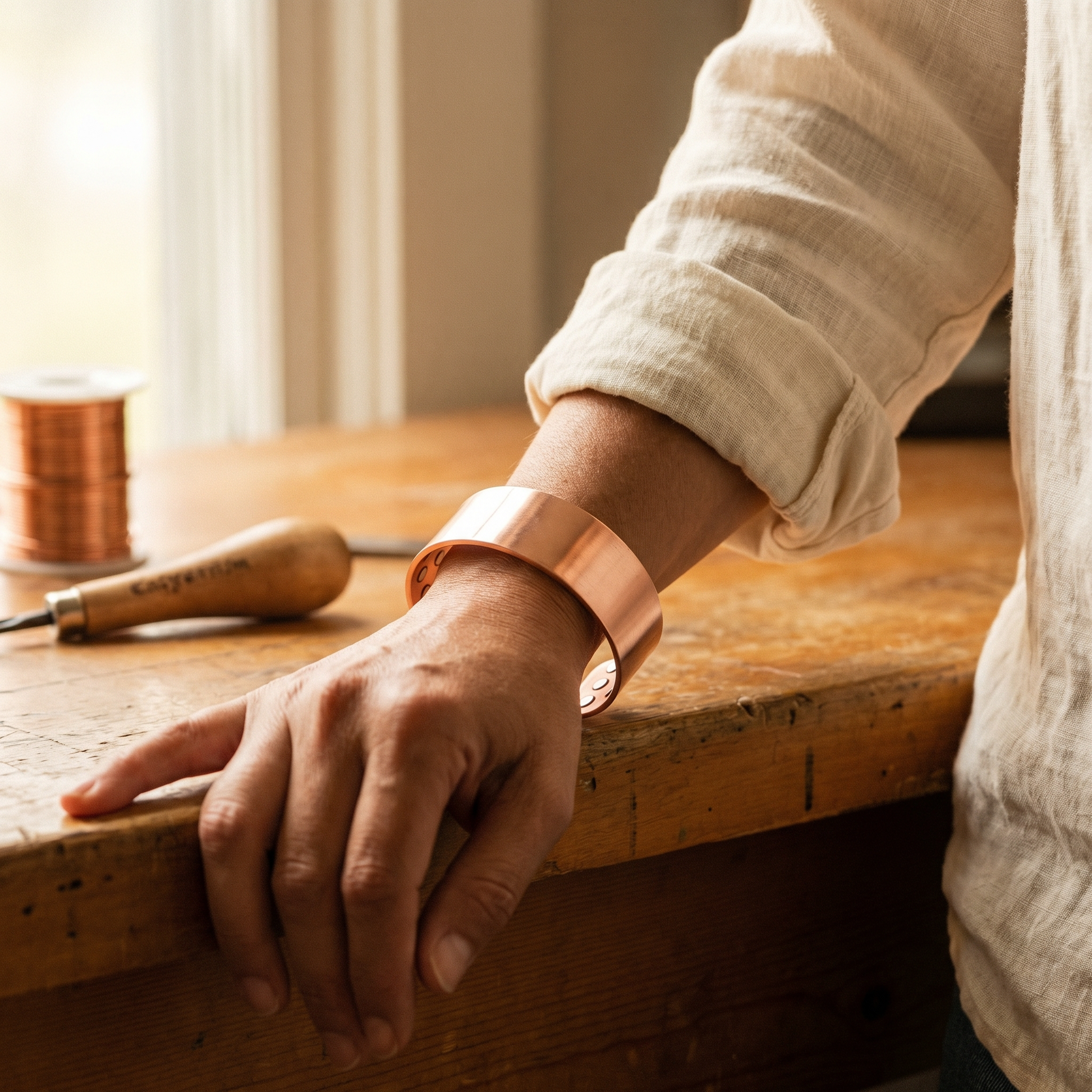 Cuvera Anvil Copper Bracelet