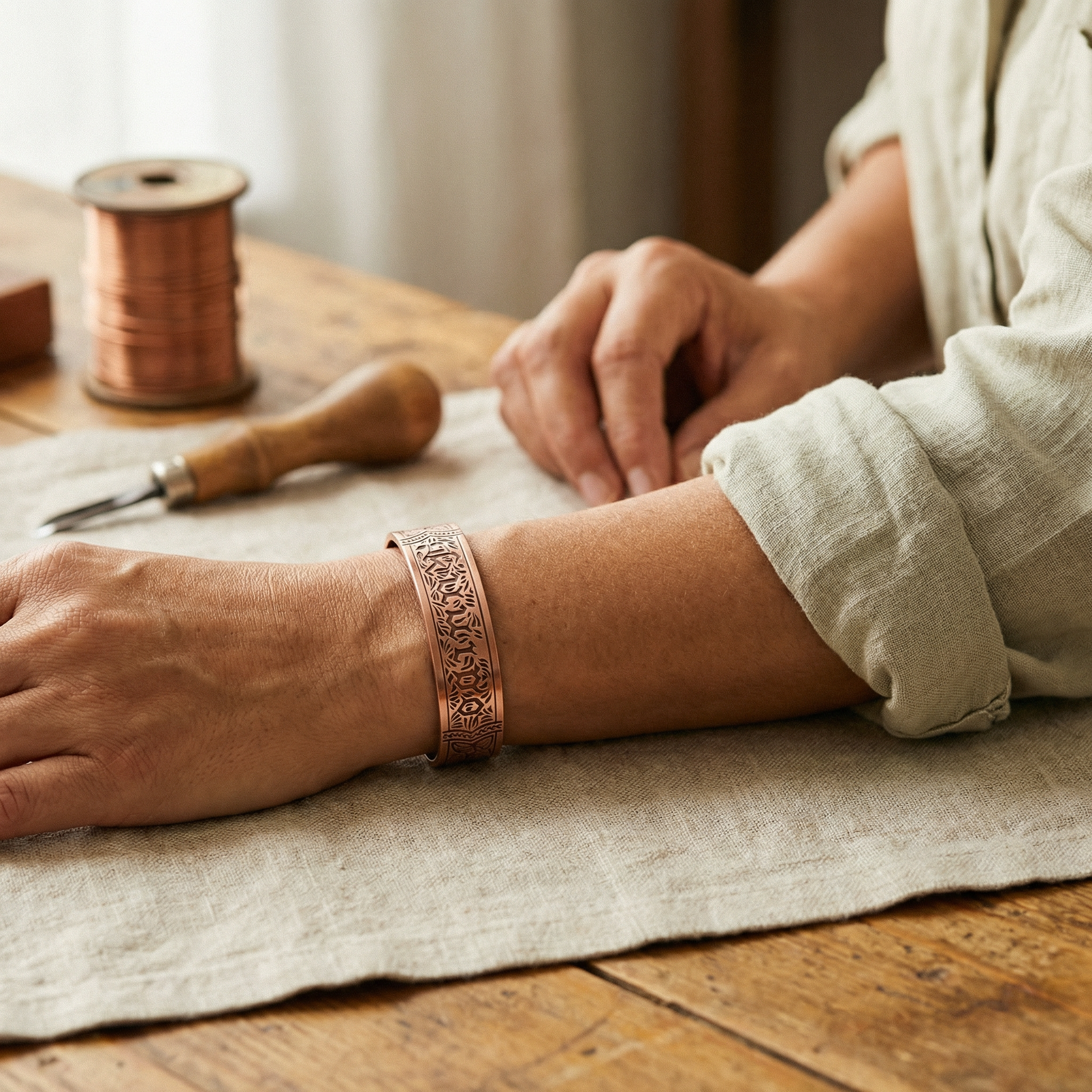 Cuvera Drift Copper Bracelet