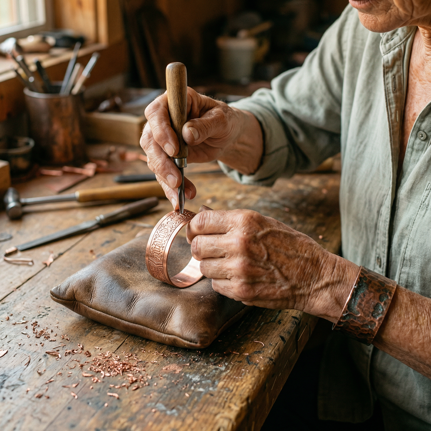 Cuvera Drift Copper Bracelet