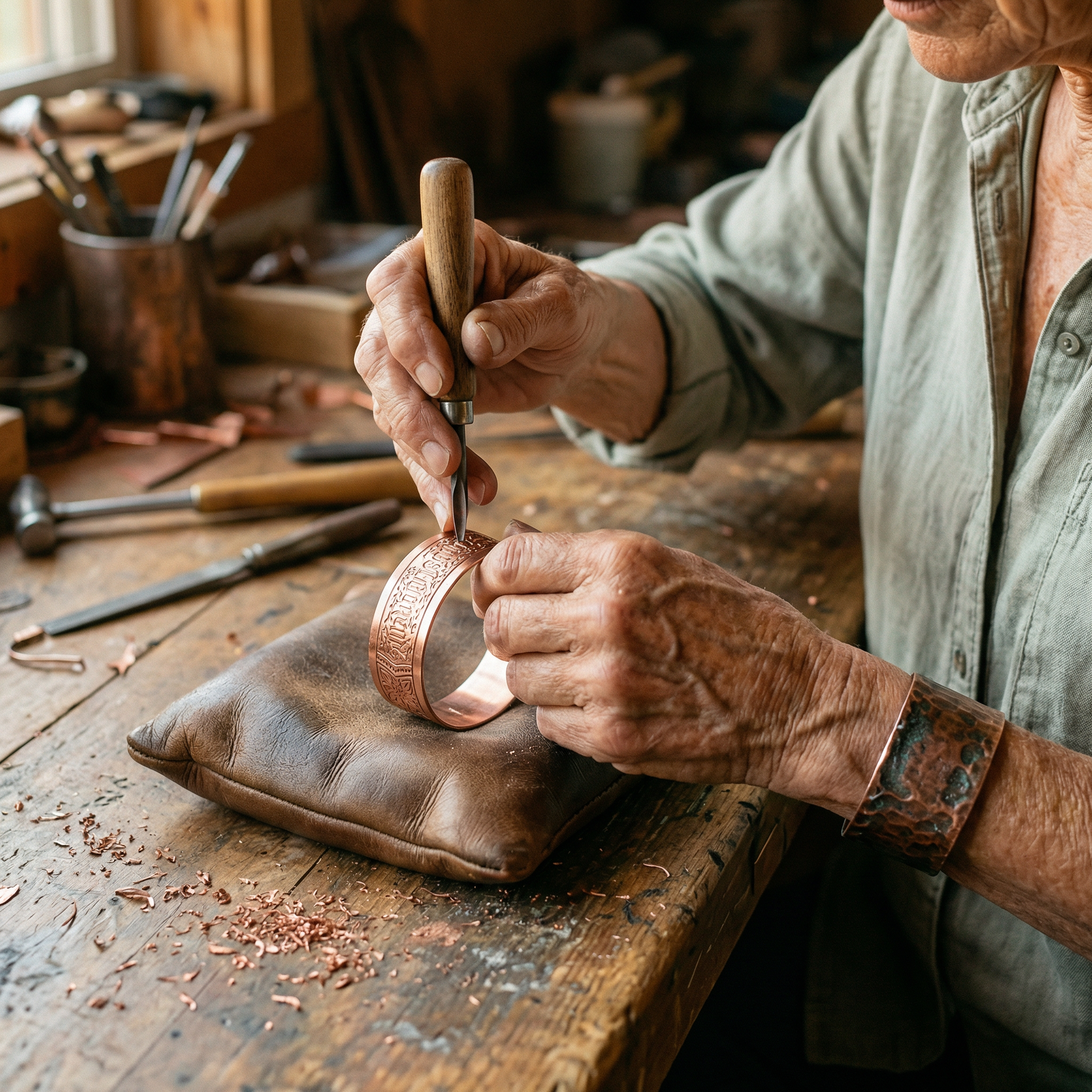 Cuvera Drift Copper Bracelet
