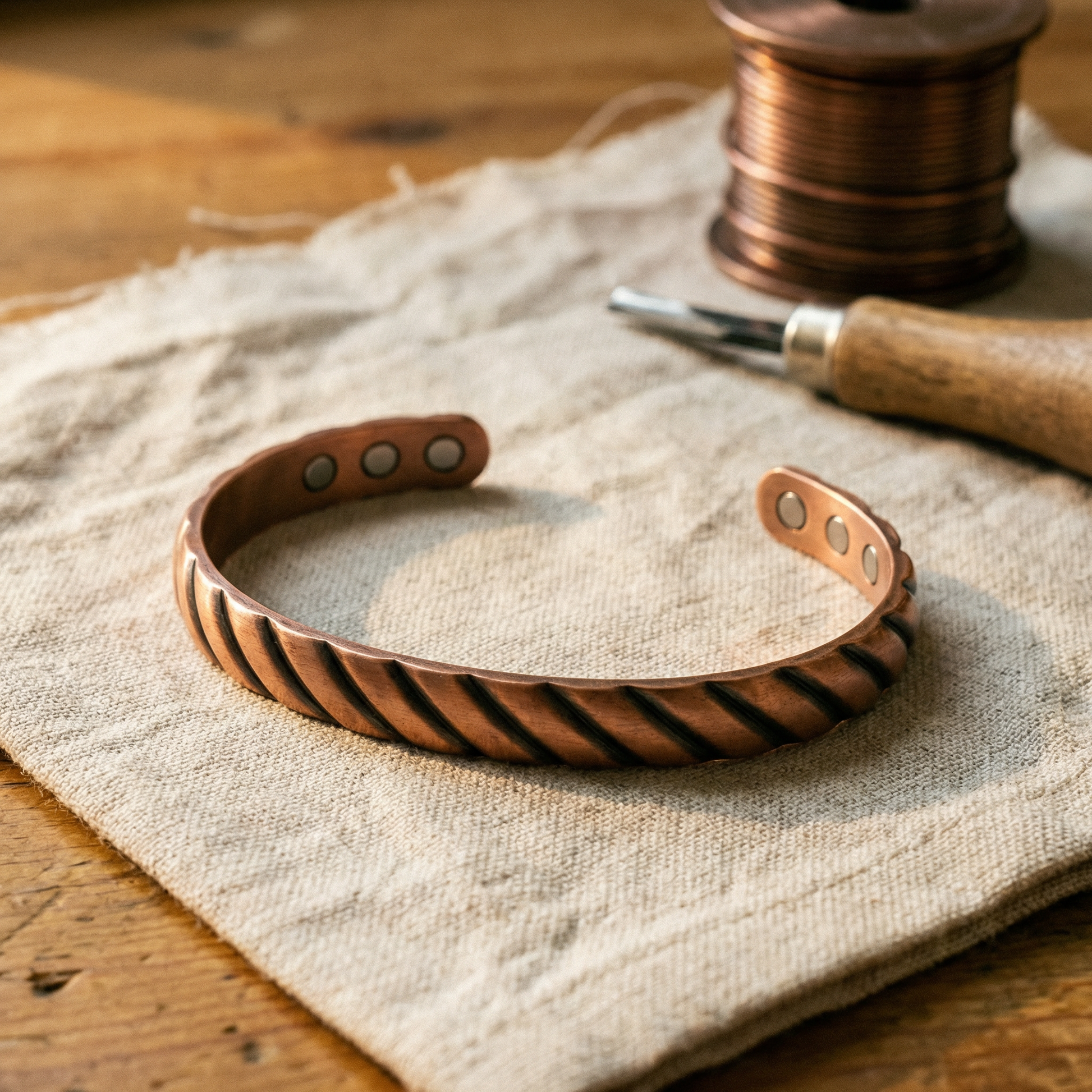 Cuvera Thorn Copper Bracelet