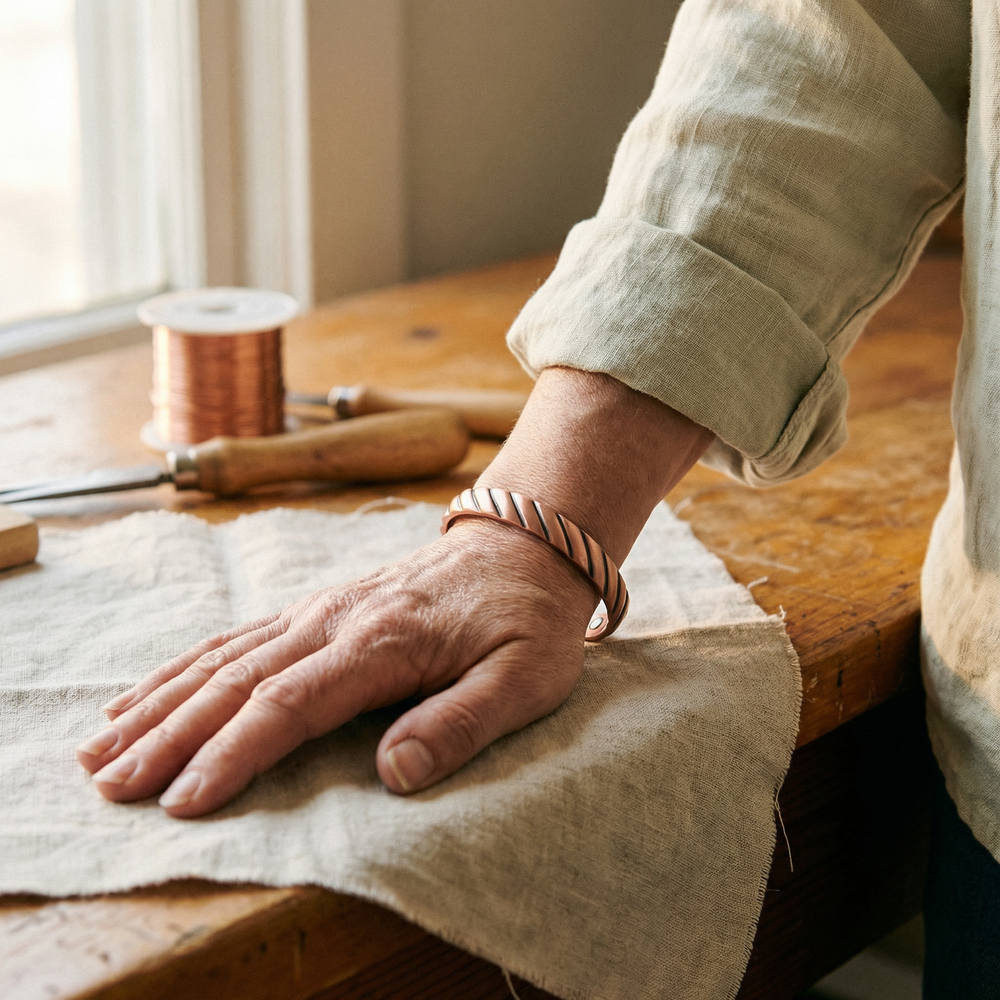 Cuvera Thorn Copper Bracelet