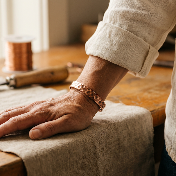 Cuvera Furrow Copper Bracelet