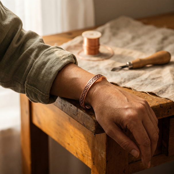 Cuvera Current Copper Bracelet