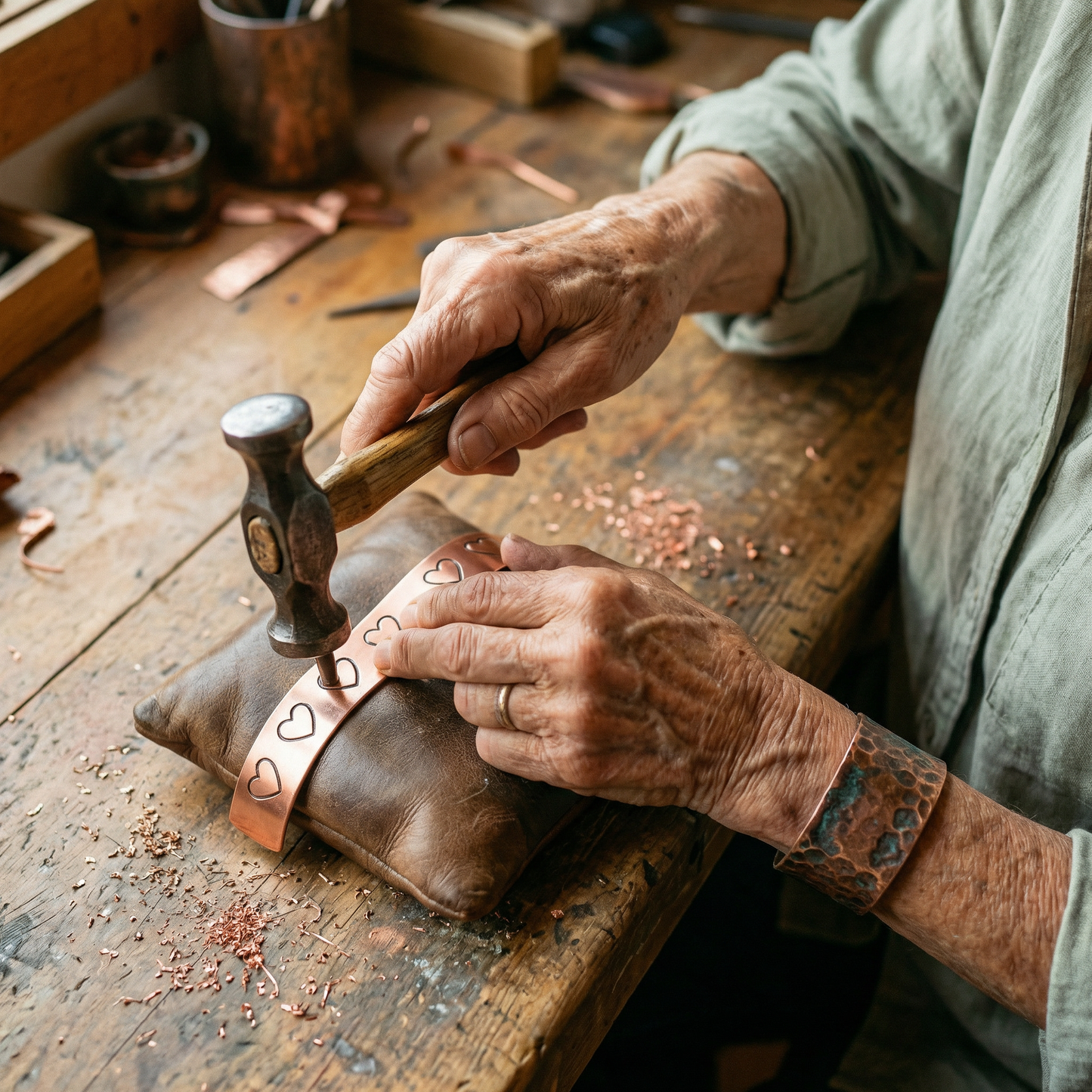 Cuvera Hearth Copper Bracelet