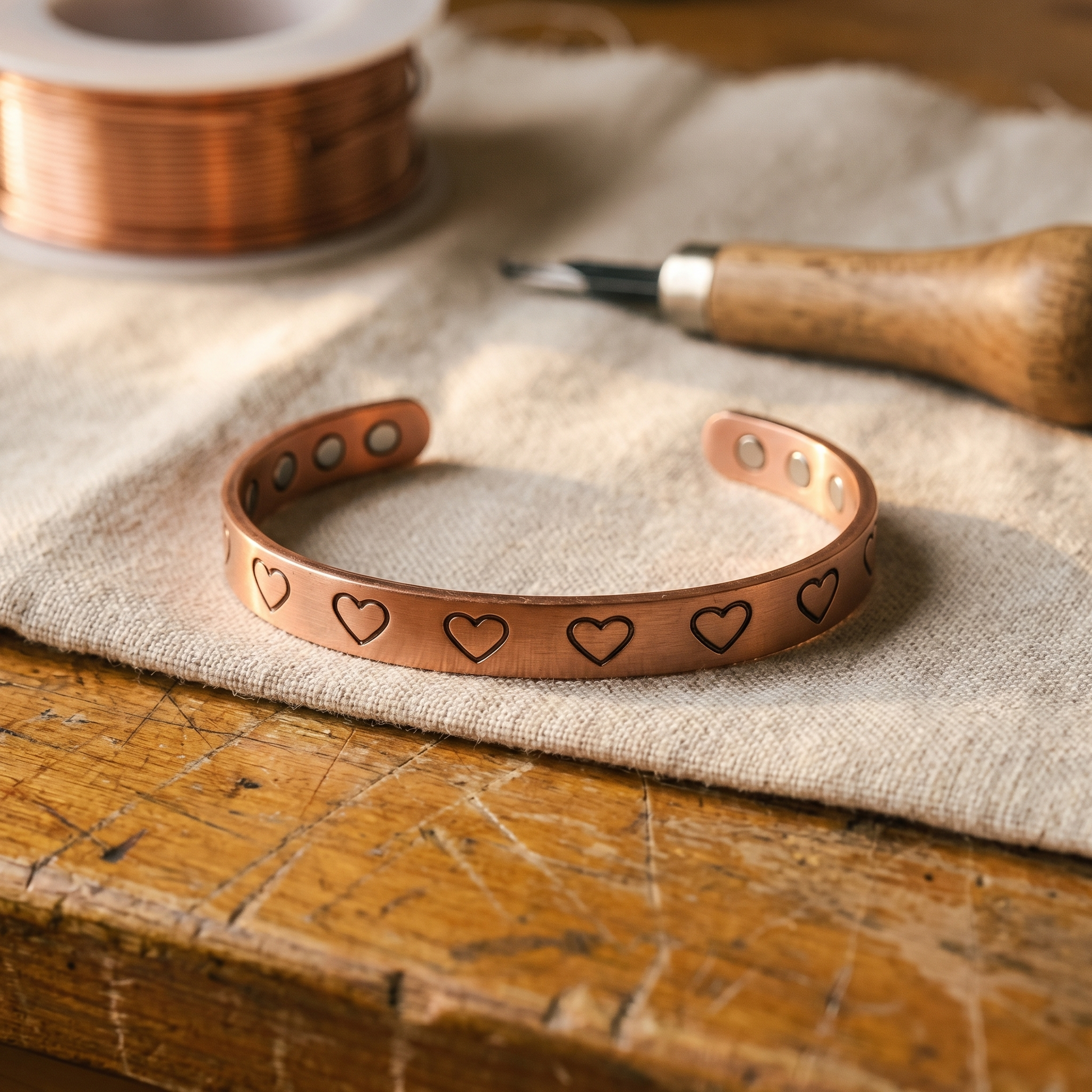Cuvera Hearth Copper Bracelet