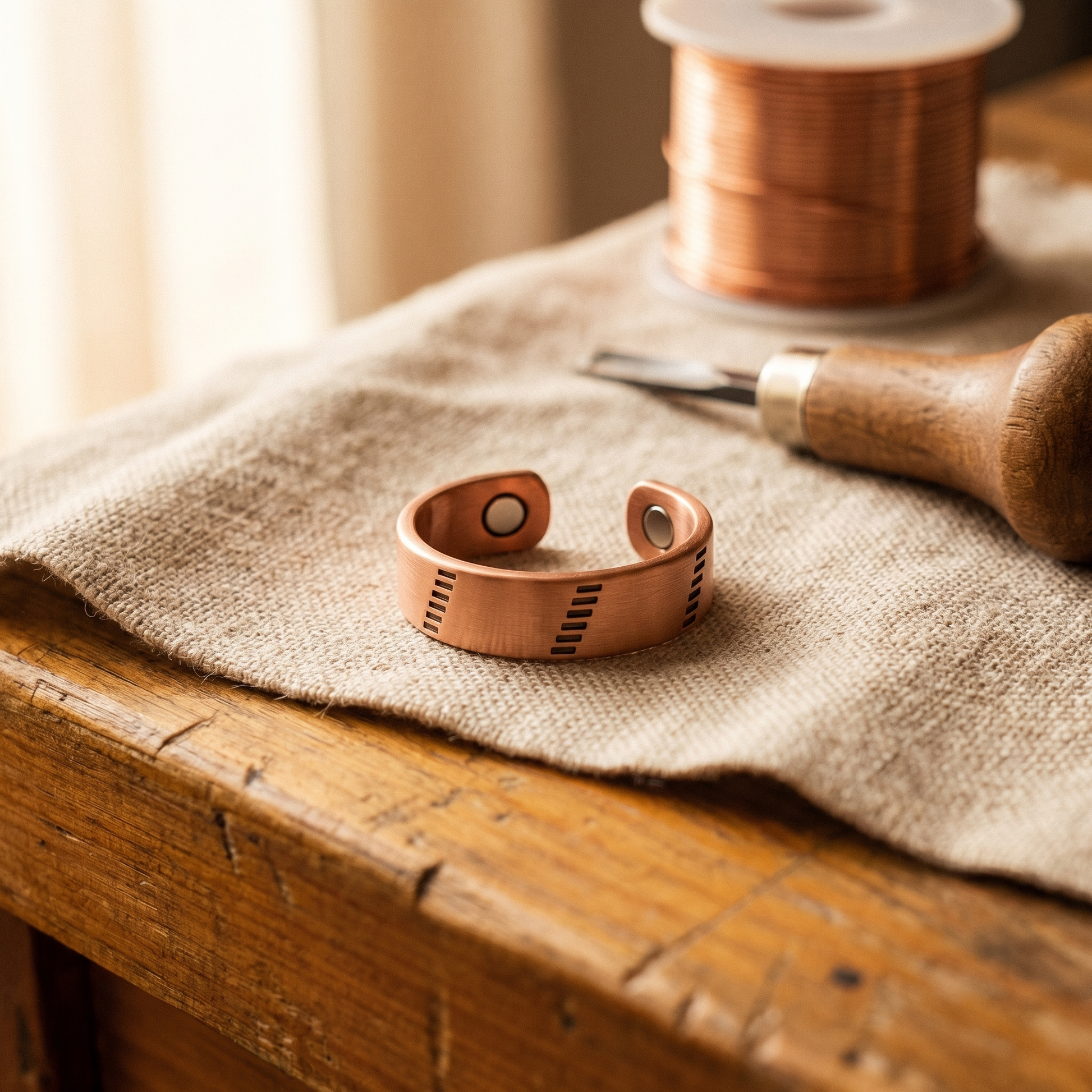 Cuvera Hearth Copper Ring