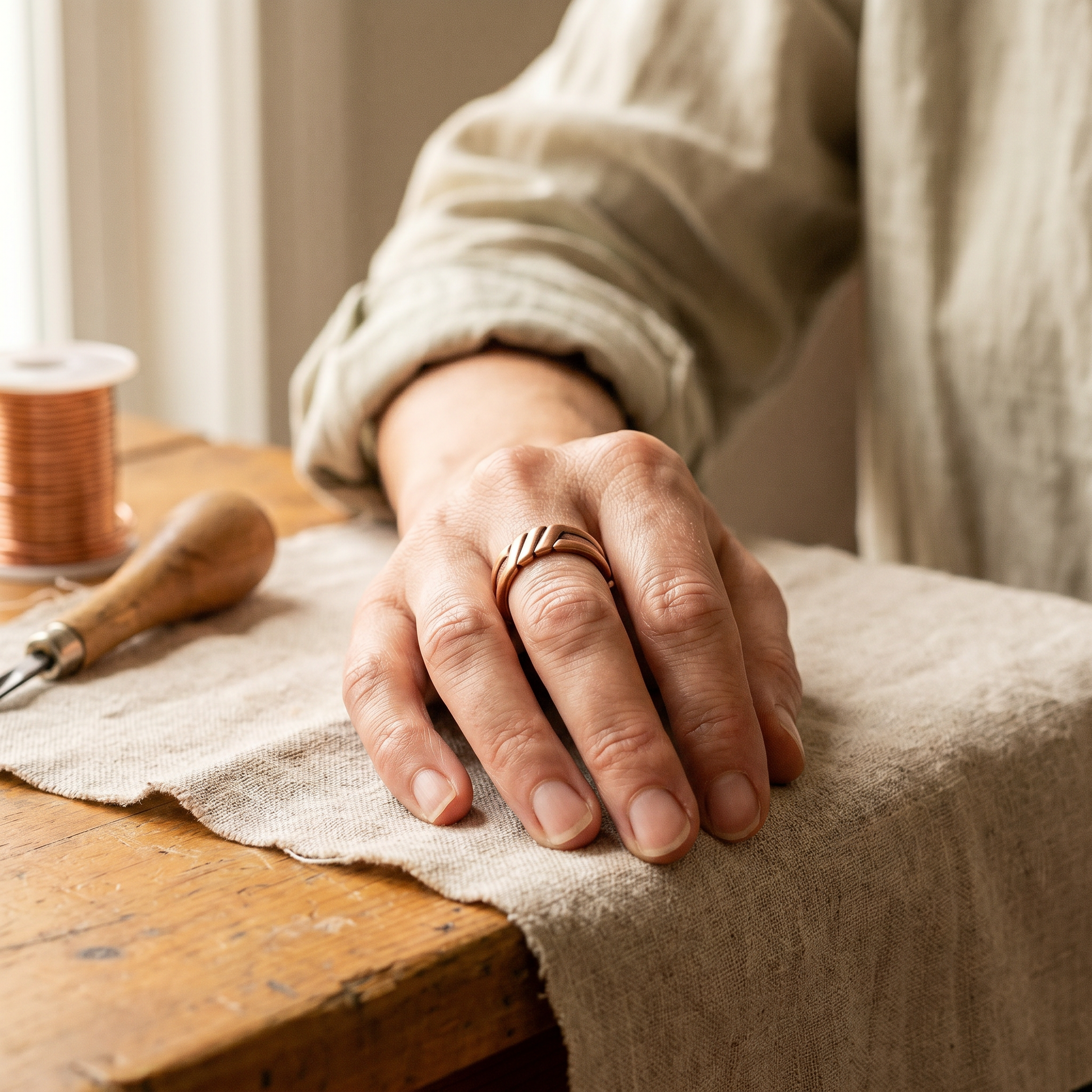 Cuvera Peat Copper Ring