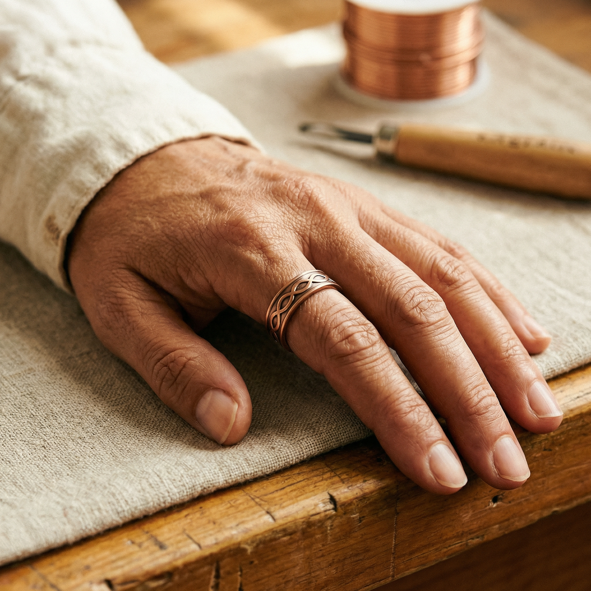 Cuvera Char Copper Ring