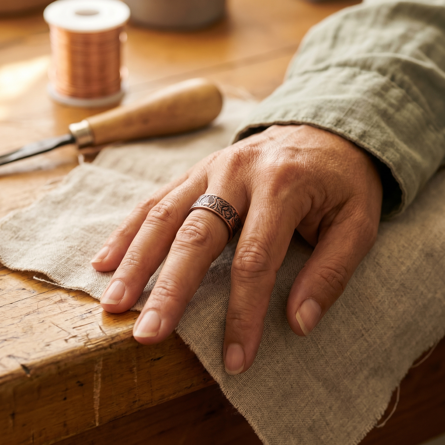 Cuvera Bole Copper Ring