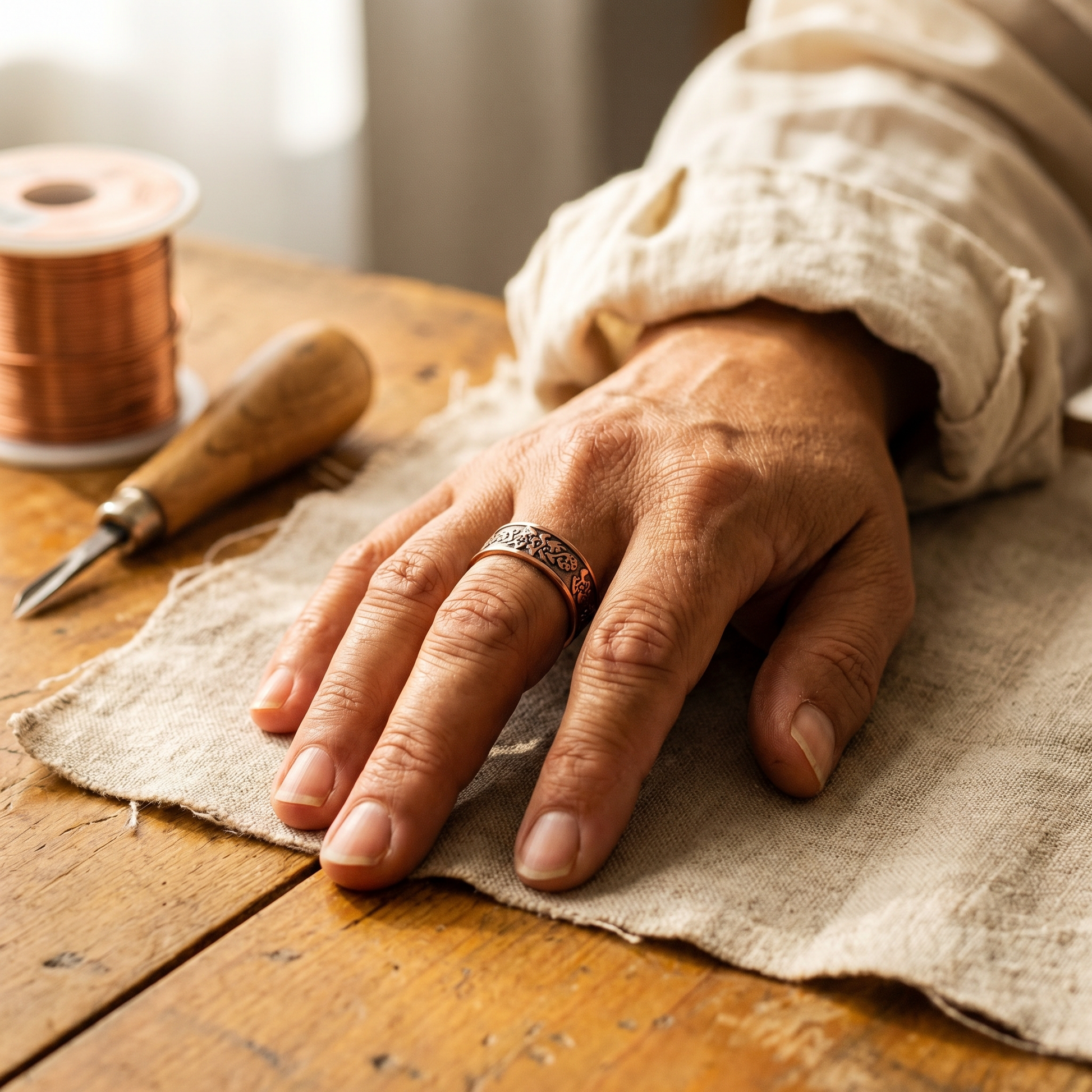 Cuvera Clag Copper Ring