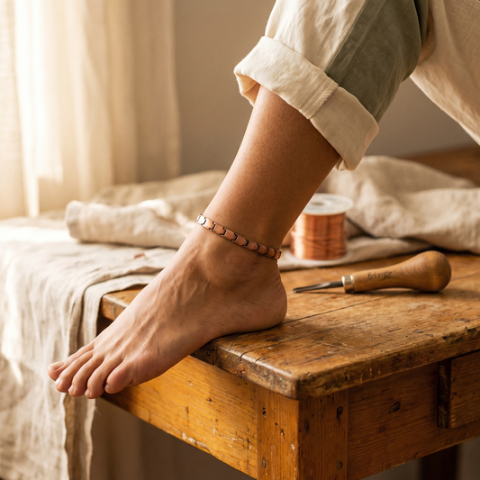Cuvera Shore Copper Anklet