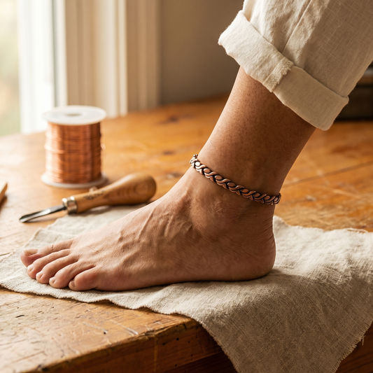 Cuvera Dune Copper Anklet