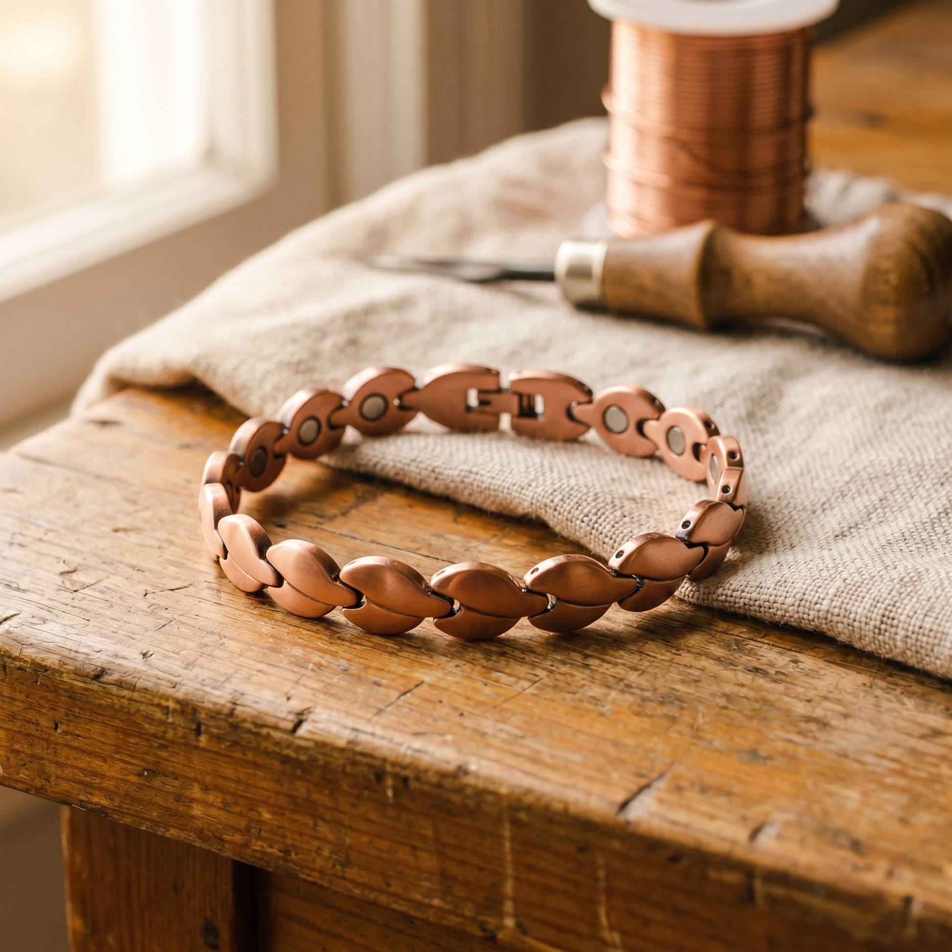 Cuvera Marsh Copper Anklet