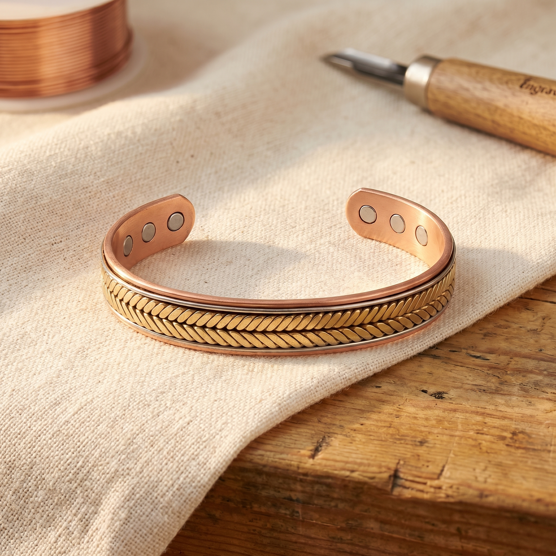 Cuvera Harvest Copper Bracelet