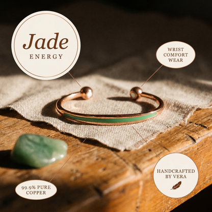 Cuvera Jade Copper Bracelet