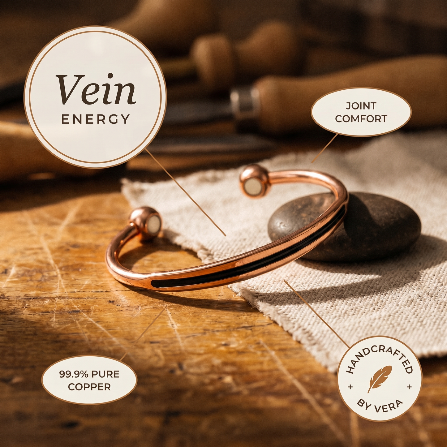 Cuvera Vein Copper Bracelet