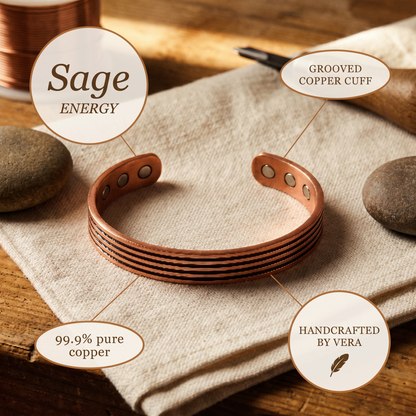 Cuvera Sage Copper Bracelet