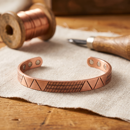 Cuvera Crest Copper Bracelet