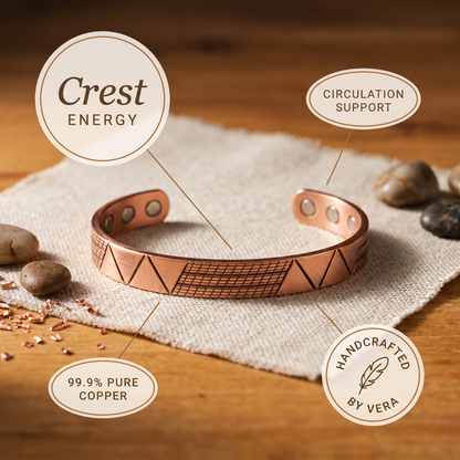 Cuvera Crest Copper Bracelet