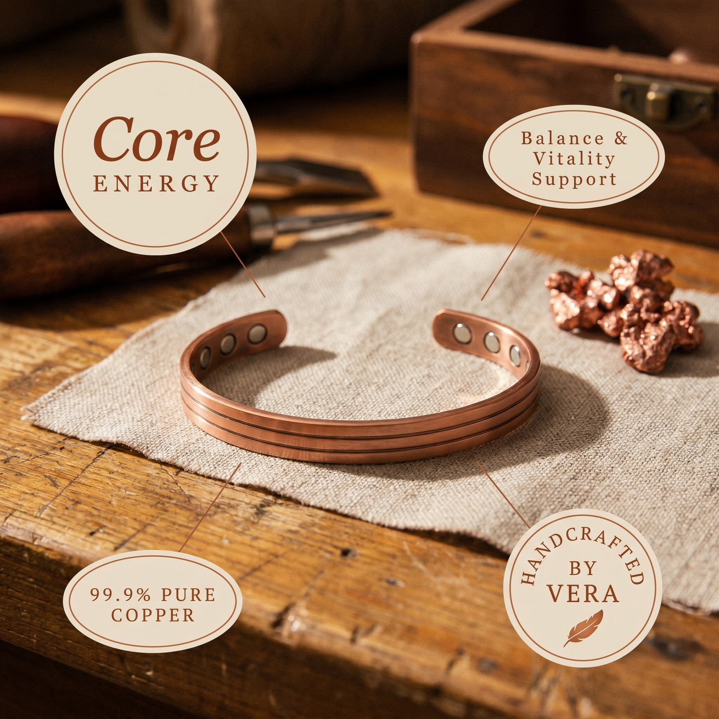 Cuvera Core Copper Bracelet