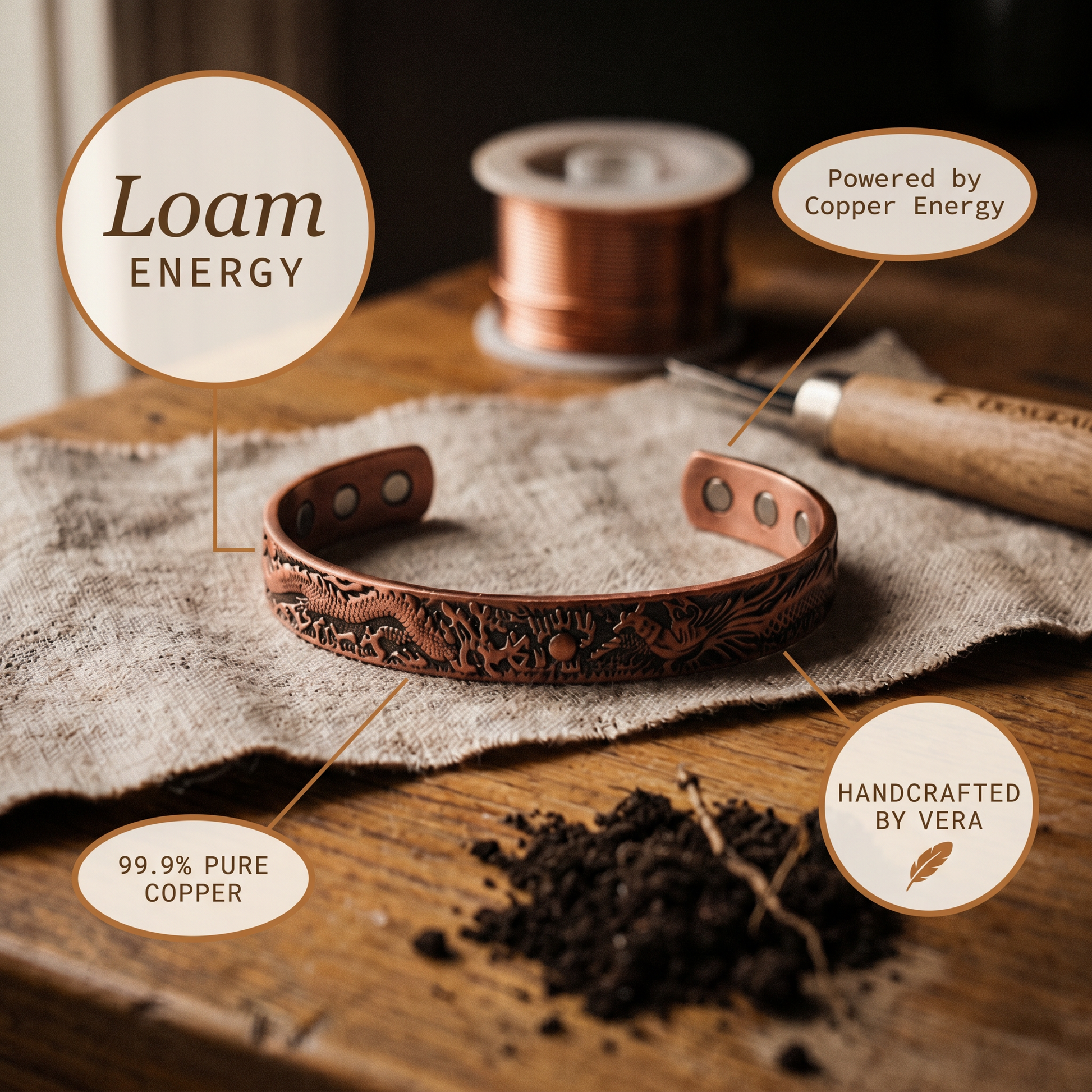 Cuvera Loam Copper Bracelet