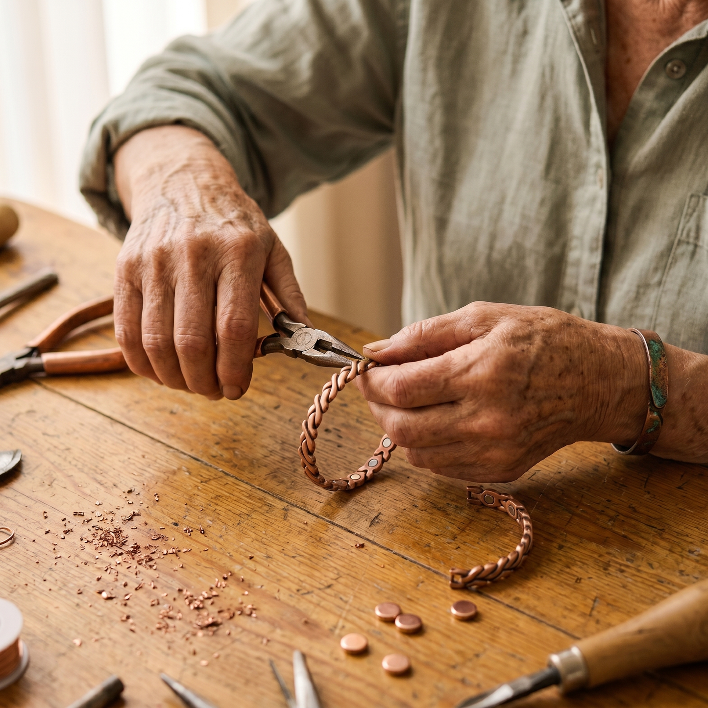 Cuvera Dune Copper Anklet