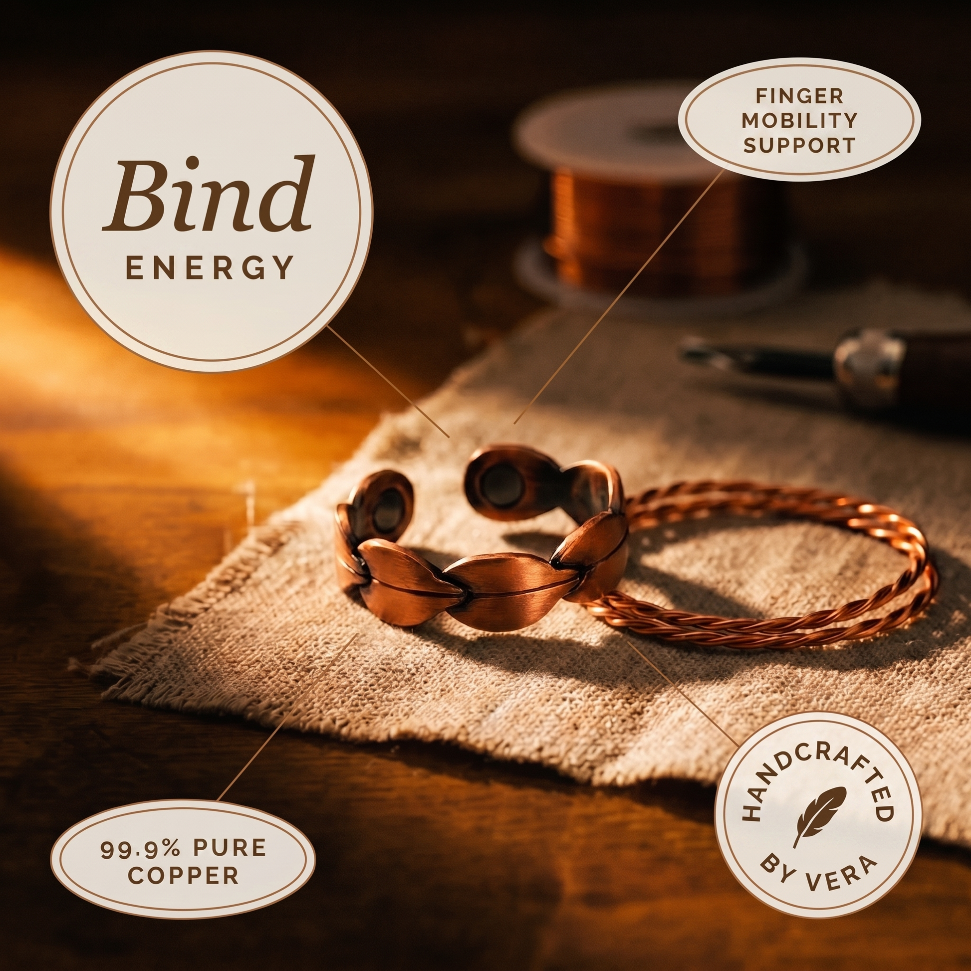 Cuvera Bind Copper Ring