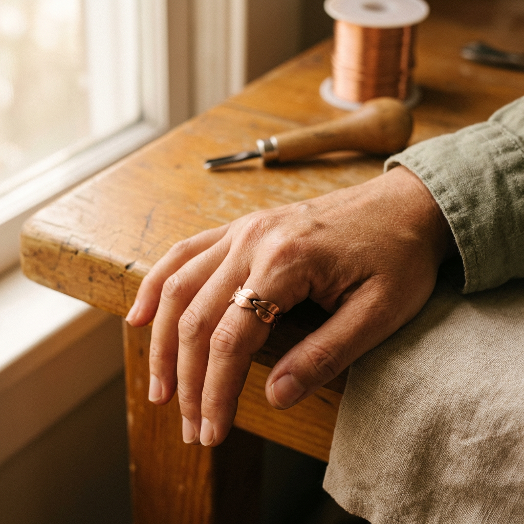 Cuvera Bind Copper Ring