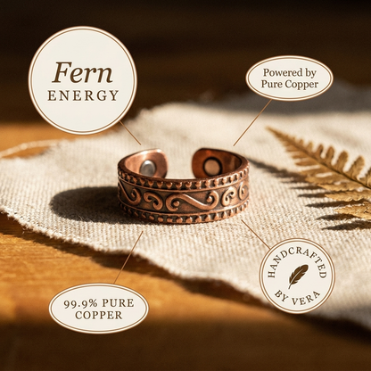 Cuvera Fern Copper Ring