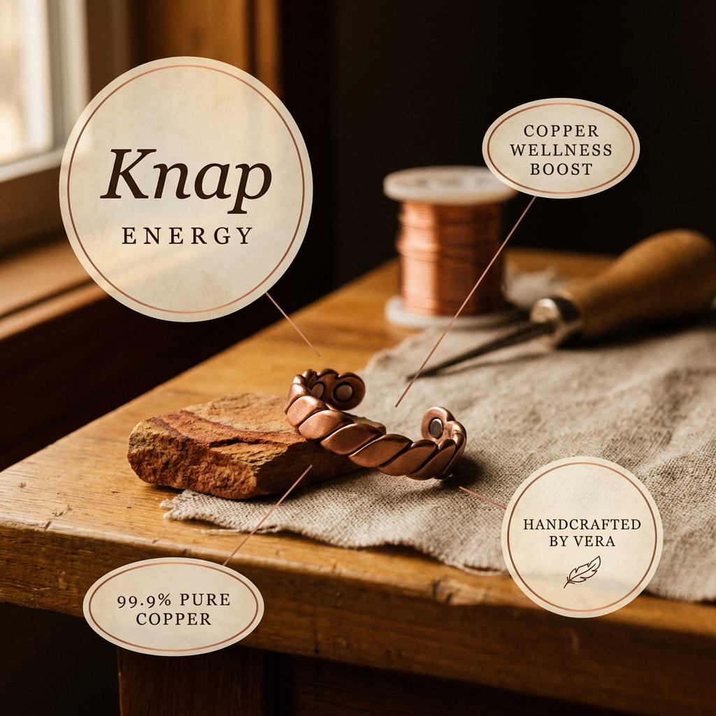 Cuvera Knap Copper Ring