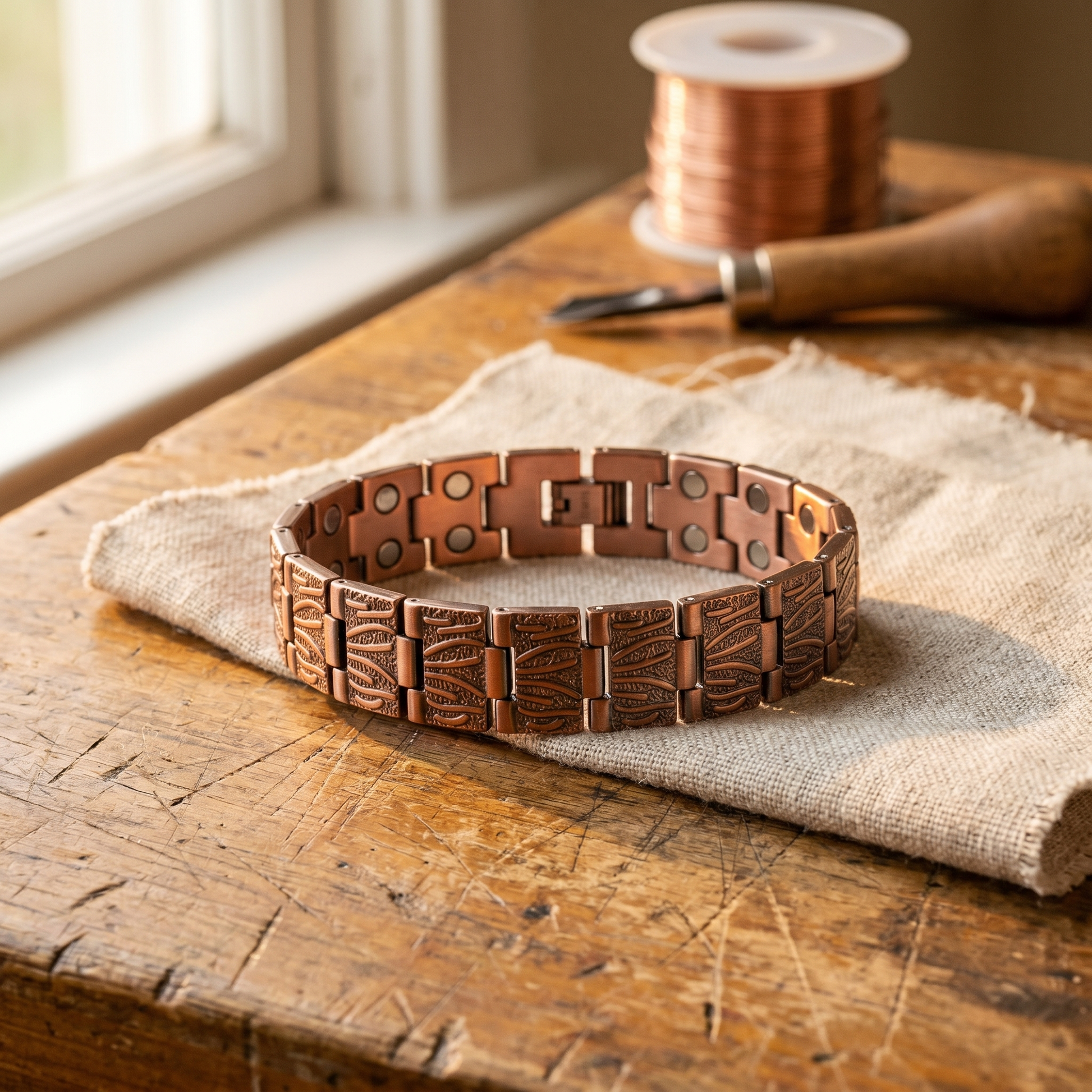 Cuvera Grit Men's Copper Bracelet