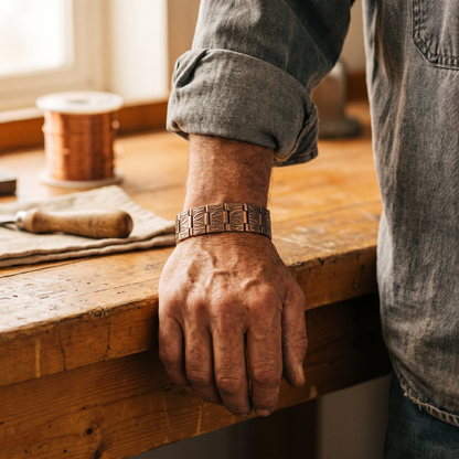 Cuvera Grit Men's Copper Bracelet