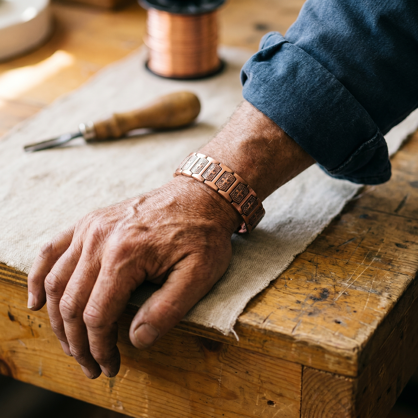 Cuvera Gale Men's Copper Bracelet