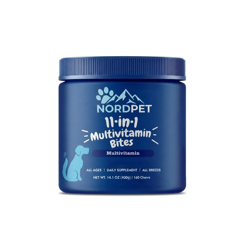 NordPet 11-in-1 Multivitamin Bites bottle